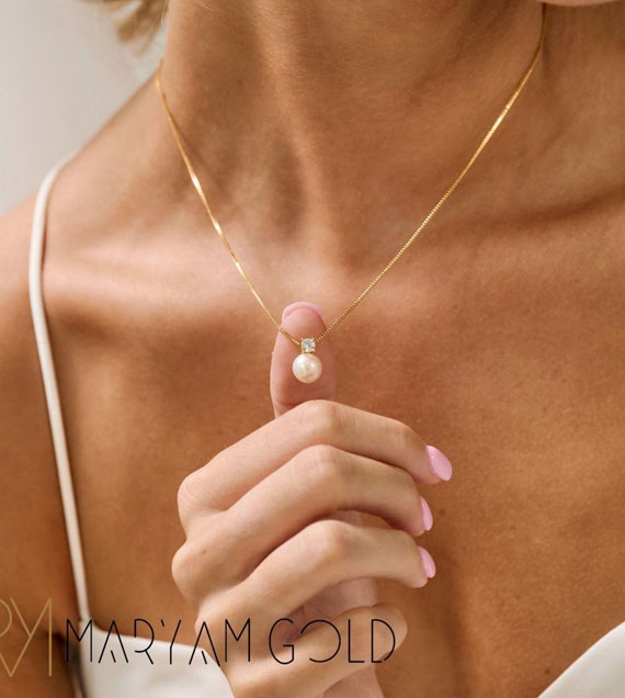 آویز همراه سنگ مروارید